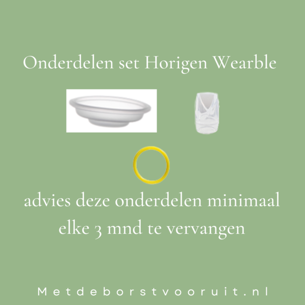nieuwe onderdelen Wearable borstkolf Horigen (kleine set)